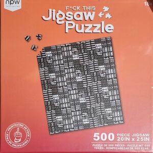 Black and White Jigsaw Puzzle - 500 Pieces